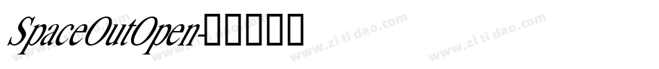 SpaceOutOpen字体转换