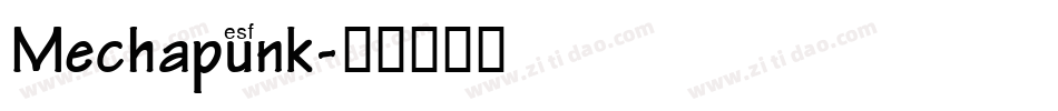 Mechapunk字体转换