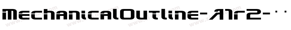 MechanicalOutline-A1r2字体转换