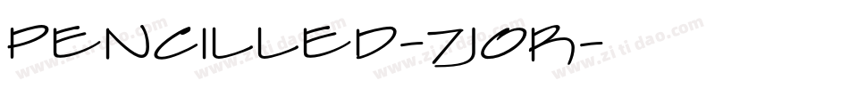 Pencilled-7jOR字体转换