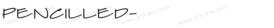 Pencilled字体转换