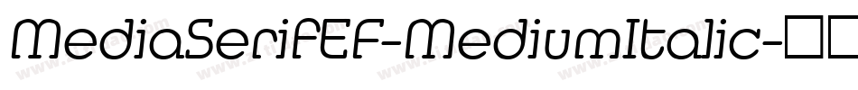 MediaSerifEF-MediumItalic字体转换