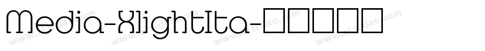 Media-XlightIta字体转换