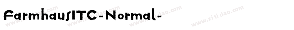 FarmhausITC-Normal字体转换