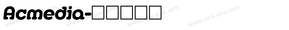 Acmedia字体转换