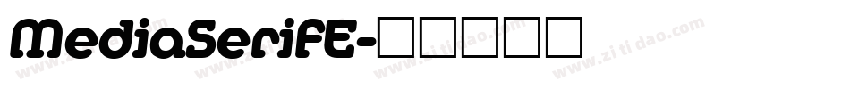 MediaSerifE字体转换
