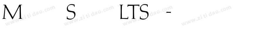 MediciScriptLTStd字体转换