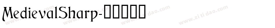 MedievalSharp字体转换