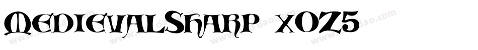 MedievalSharp-xOZ5字体转换
