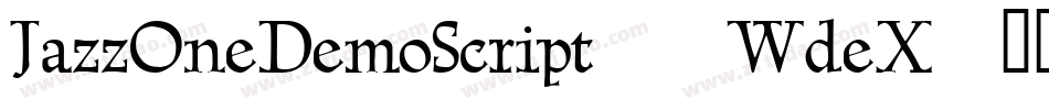 JazzOneDemoScript-0WdeX字体转换