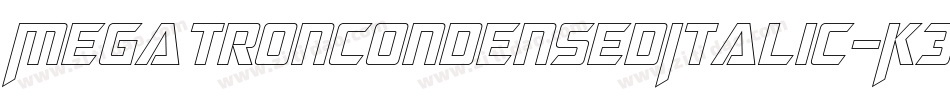 MegatronCondensedItalic-K3XD字体转换