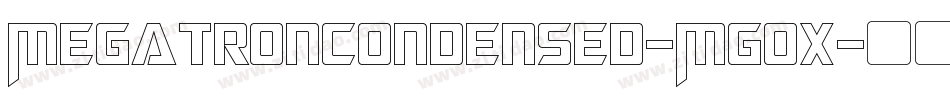 MegatronCondensed-MGox字体转换