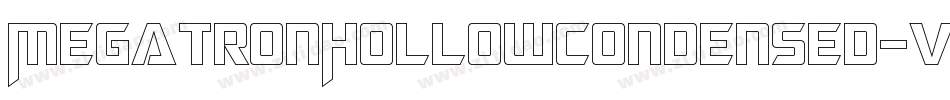 MegatronHollowCondensed-vEWD字体转换