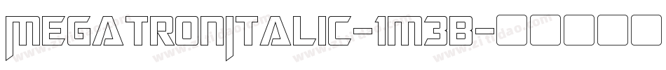 MegatronItalic-1m3B字体转换