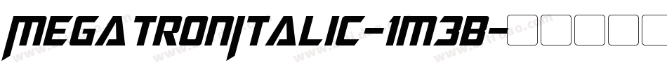 MegatronItalic-1m3B字体转换