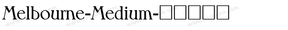 Melbourne-Medium字体转换
