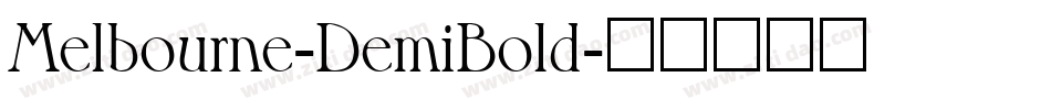 Melbourne-DemiBold字体转换