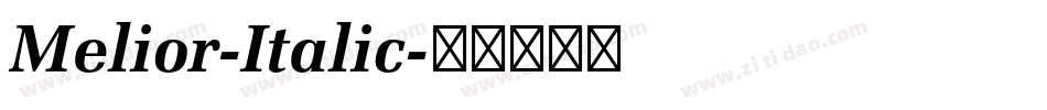 Melior-Italic字体转换