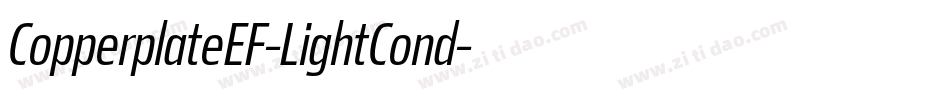 CopperplateEF-LightCond字体转换