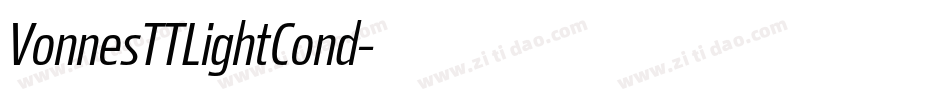 VonnesTTLightCond字体转换
