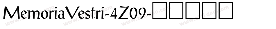 MemoriaVestri-4Z09字体转换