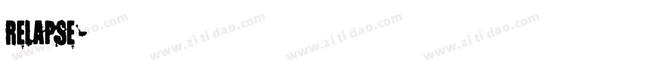 relapse字体转换