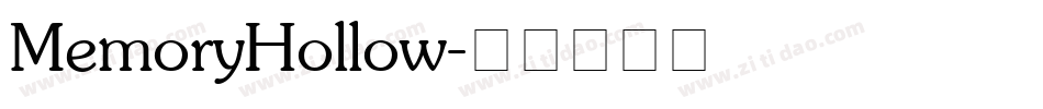 MemoryHollow字体转换
