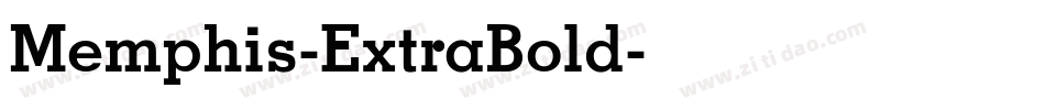 Memphis-ExtraBold字体转换