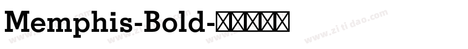Memphis-Bold字体转换