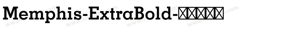 Memphis-ExtraBold字体转换