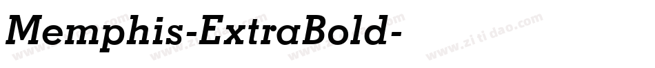 Memphis-ExtraBold字体转换