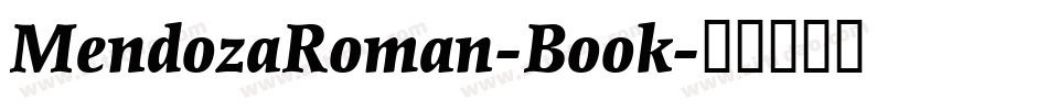 MendozaRoman-Book字体转换
