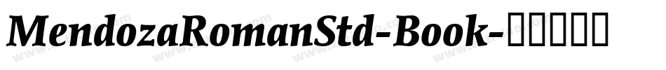 MendozaRomanStd-Book字体转换