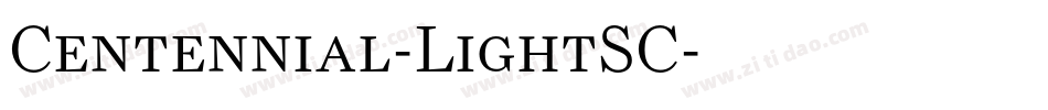 Centennial-LightSC字体转换