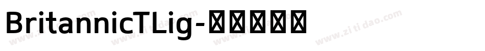 BritannicTLig字体转换