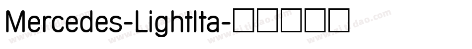 Mercedes-LightIta字体转换