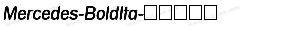 Mercedes-BoldIta字体转换