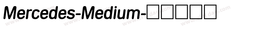 Mercedes-Medium字体转换