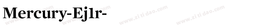 Mercury-Ej1r字体转换