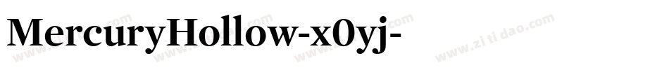 MercuryHollow-x0yj字体转换