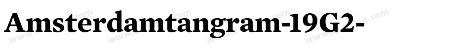 Amsterdamtangram-19G2字体转换