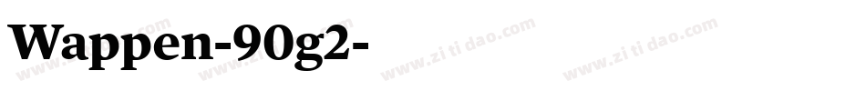 Wappen-90g2字体转换