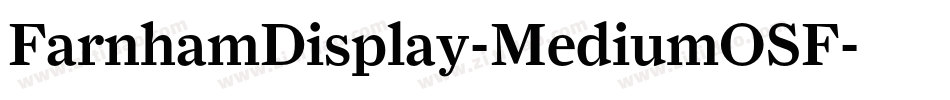 FarnhamDisplay-MediumOSF字体转换