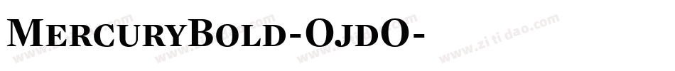 MercuryBold-OjdO字体转换