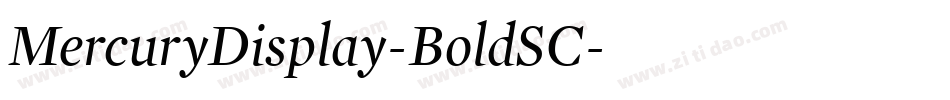 MercuryDisplay-BoldSC字体转换
