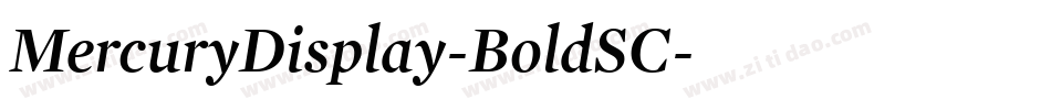 MercuryDisplay-BoldSC字体转换