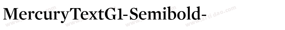 MercuryTextG1-Semibold字体转换