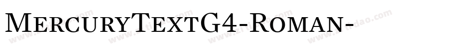 MercuryTextG4-Roman字体转换