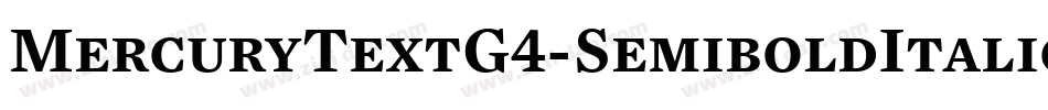 MercuryTextG4-SemiboldItalic字体转换