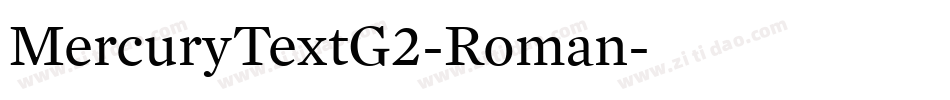 MercuryTextG2-Roman字体转换